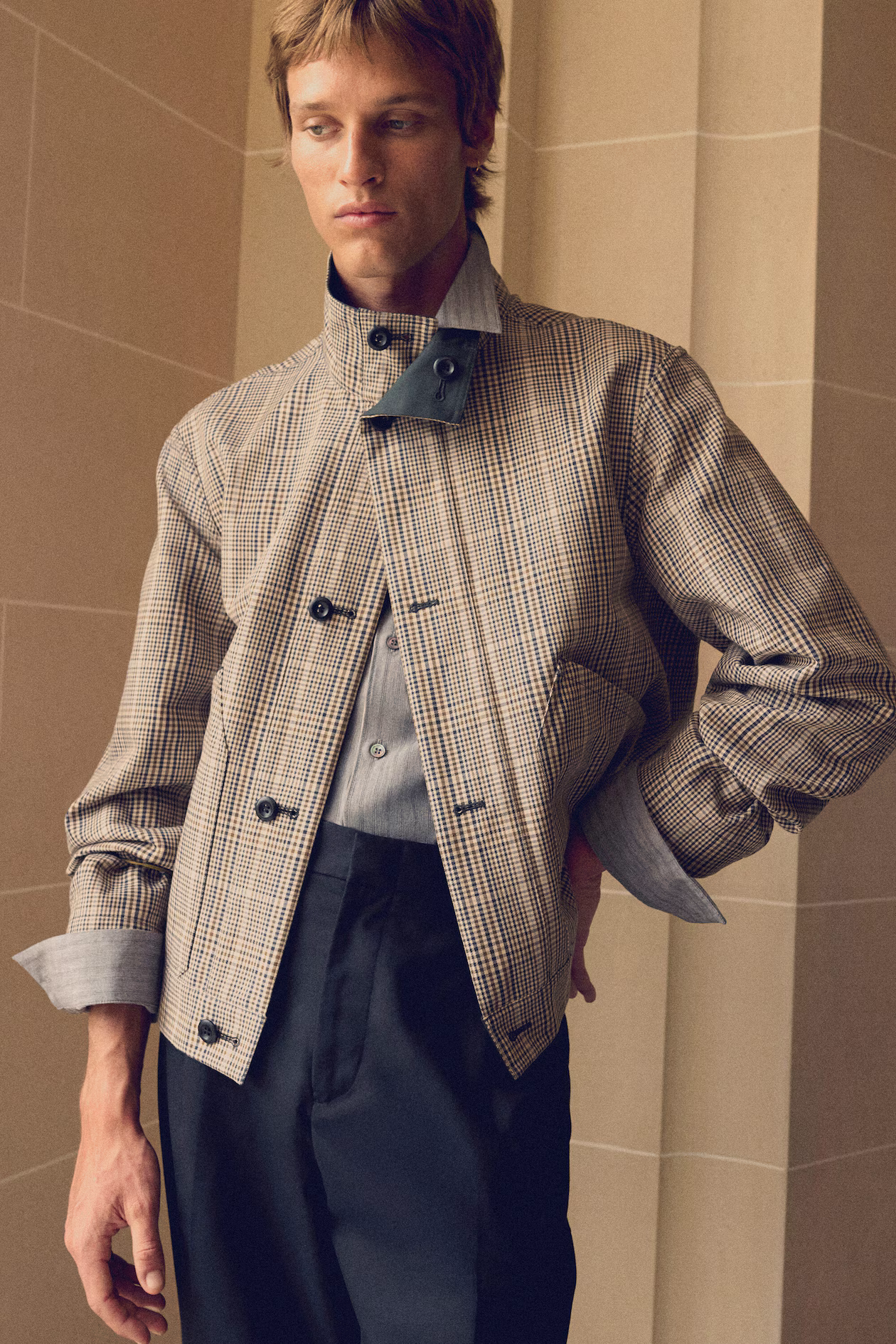 COS reversible mock-neck jacket